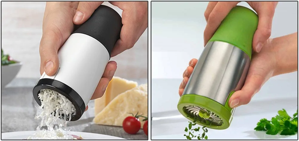Herb Spice Grinder Mill Hot Portable Manual Salt Spice Pepper Grinder Muller Parsley Shredder Chopper Seasoning Grinding KC1126