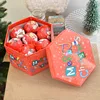New Christmas 7CM painted ball with gift box Christmas tree Decorative balls