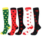 China Wholesale Custom Women Men Running Hiking Soccer Knee High Cycling Sport Compression Socks