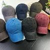 Top sell high standard washed denim fabric OEM ODM dad hat 6 panel baseball trucker caps