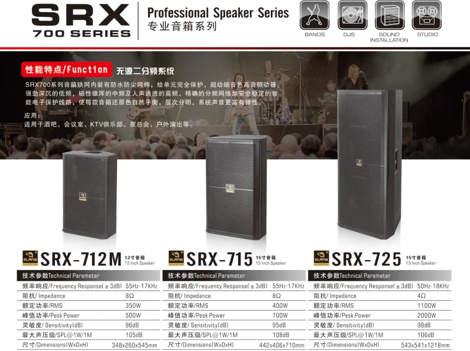 SRX725 Professional speakers professional system - ANKUX.COM