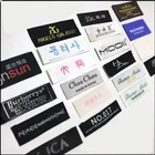 Printing 100% Polyester Satin Label Washing Instruction Woven Satin Cloth Woven Label For Clothing