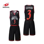 Free Shipping Custom Basketball Team Wear Best Design Black Red Men Basketball Jersey Uniform Design