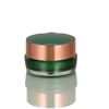 Deep Green 10g 20g 30g 50g Cosmetic Round Clear Frosted PS PP Cream Jar with Double Wall