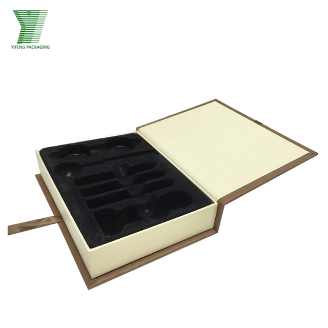 custom ribbon design flat pack luxury gift clothing package box