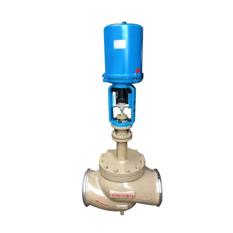 DN 300 PN16 hohe temperatur elektrische wasser ventil flow control druck regelventile preis