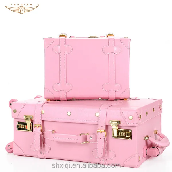 pink luggage bag