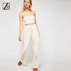 ladies latest design tank tops and long pants set for woman
