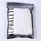 Custom printed packaging of plastic bags black with zipper for clothing etc opp bags