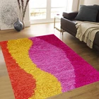 Hand made cotton shaggy rag rug
