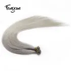 Virgin Malaysian Hair Raw Unprocessed Grey Away Flat Tips Real Human Hair Extension