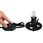 USA lamp cord with on/off switch and E12 holder with big plate
