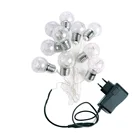 TOPREX DECOR 2019 new products Led copper wire fairy lights with transparent bulbs for home Christmas decoration