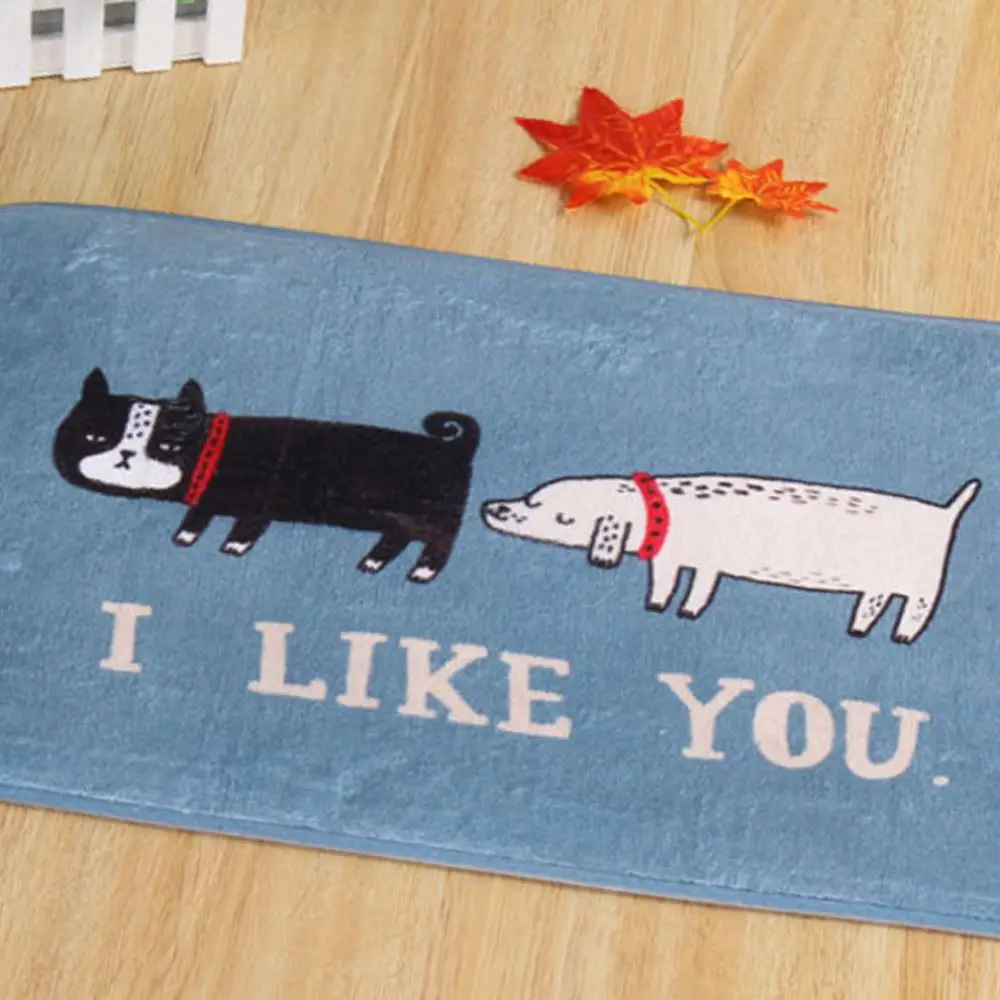 Non Slip Professional 400*600mm Area Rug For Bedroom Optional Cute Print Home Carpets For Living Room Coral Fleece NEW fashion