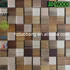 Designed 3D solid wood wall panelling