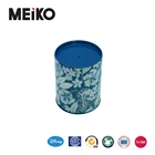 custom printed metal tea canister round tea tin box