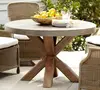 outdoor patio furniture CONCRETE /CEMENT MIX MATERIAL ROUND DINNING TABLE