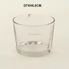 Cheap clear glass candle holder with high quantity