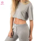 Custom Sport Crop Top T-Shirt for Lady Gym Clothing