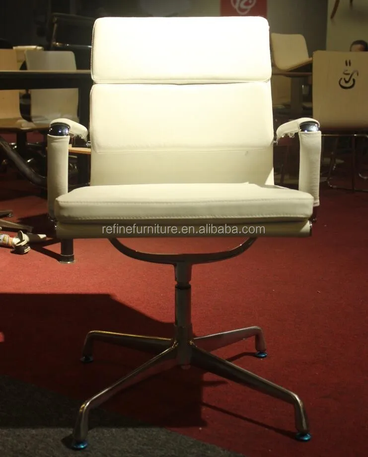 white leather modern swivel executive office chair without wheels RFS067E, View office chair