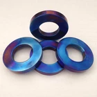 China high quality gr5 titanium blue flat washer