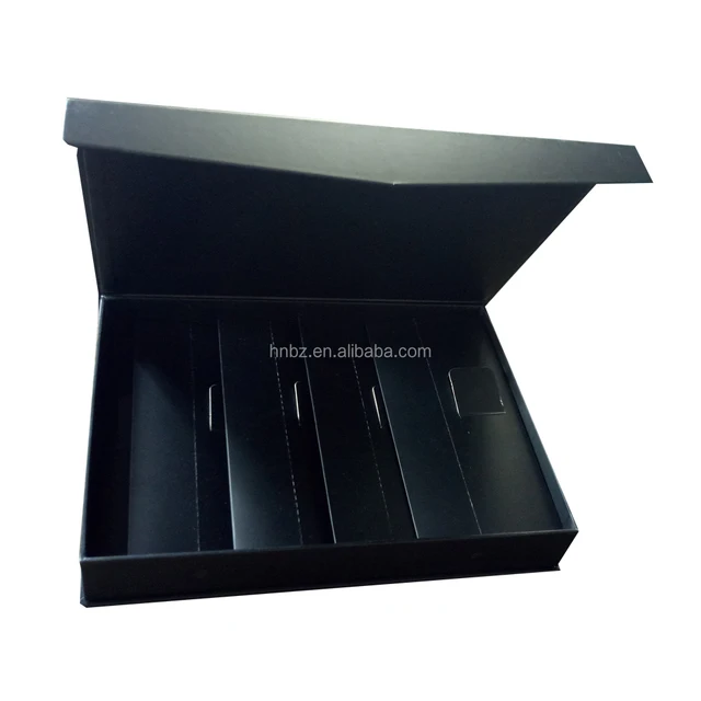 tray stylish black business gift box custom logo green paper