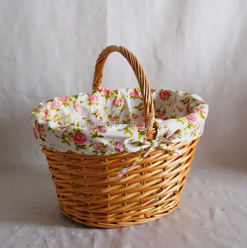 with handle and liner from linyi - buy cheap wicker baskets