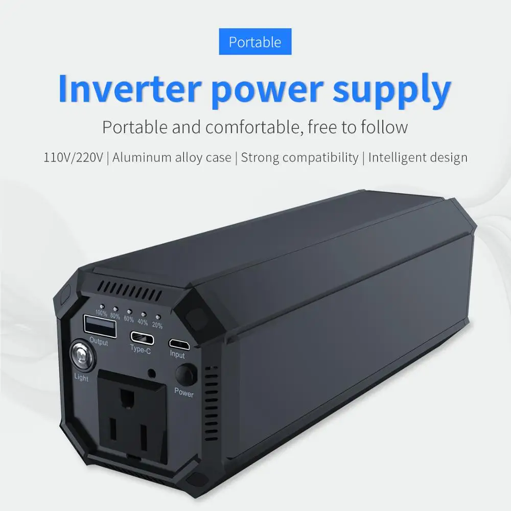 Portable mini UPS power supply AC 110V 220V output power bank for laptop - ANKUX.COM