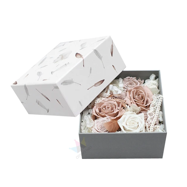 newest packaging box for flowers eco custom made creative paper