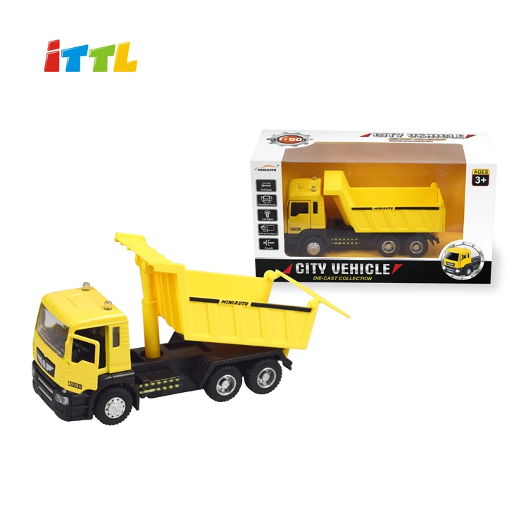 ITTL 1:50 échelle moulé sous pression modèle camion de haute qualité en métal jouet camion à benne basculante pour les enfants