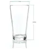 Beer glass tumbler,16oz High quality drinking glass cup