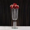 Manufacture wholesaler tall crystal candle holder wedding crystal centerpieces
