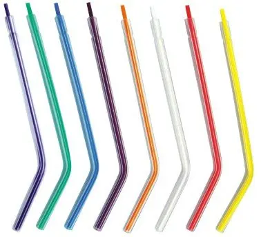 White/Multicolored Disposable dental 3 ways Air-water syringe tips
