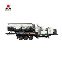 Professional Large Capacity Rock Cone Combination Crusher Mobile Crushing Plant For Sale