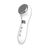 Hot and Cold Ion Massager Face Portable Electric Ionic Face Massager for Face Lifting Tightening Care Beauty Machine (White)
