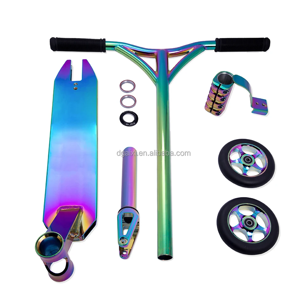 Electroplated Rainbow Adult Professional Freestyle Complete Comp End