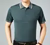 wholesale brand mens short sleeves polo collar sweater