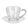 Free Sample Arabic Tea Glass Cup With Saucer,Frost Glass Cup For Tea