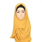 wholesale small order stock bubble chiffon headscarf muslim hijab scarf