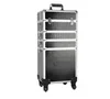 4 in 1 Black Croc portable Makeup Cosmetic Beauty Trolley Case