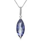 Abiding 11.45Ct white cz fashion 925 sterling sliver mystic quartz crystal stone pendant charms for jewelry making