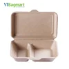 YTBagmart Disposable Sugarcane Pulp Container Paper Take Away Food Box