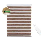 Cheap lowest price indoor manual window shades blackout motorized Zebra blinds