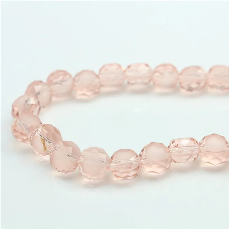 Top quality 6mm Flat Lampwork Glass Beads 96Pcs/Lot Austrian Glass Loose Beads Plating Color Ball Supply Bracelet Necklace Diy