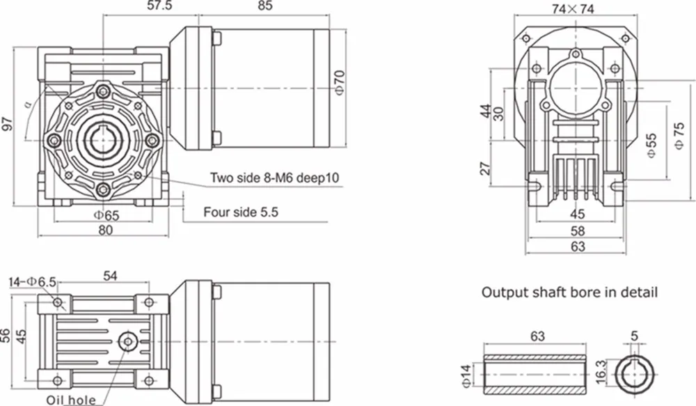 Ac Motors, 380V, 70mm - detail 4