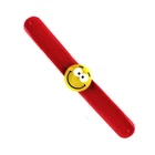 Custom silicone material slap band wide slap bracelet