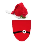 Baby Girls Boy 0-24M Christmas Knitt Crochet Clothes Photo Prop Hat Cap Outfits Set
