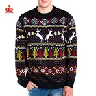 Unisex Adult Knitted Christmas Ugly Jumper Custom Men Christmas Sweater