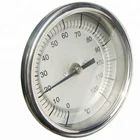 High Quality stainless steel 0-500C Back Connection Bimetal Thermometers