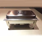 #JQ533 Customized Electrical steel 9L Oblong Economic catering equipment Chafing Dish Buffet Serving Dish for hotel service